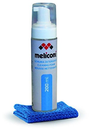 Meliconi C-200 Foam Schiuma Detergente da 200 ml con Panno in Microfibra per Schermo PC, Tablet e Smartphone e TV