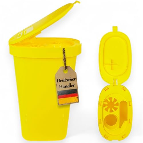 Safebox Entsorgungsbox Kanülen Abwurfbehälter, Kanülenabwurfbehälter, Kanülenbox extra verstärkt, 0,25 Liter