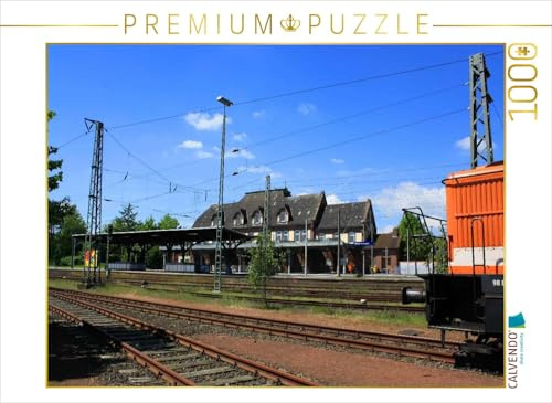 CALVENDO Puzzle Bahnhof Brake | 1000 Teile Lege-Größe 64 x 48 cm Foto-Puzzle für glückliche Stunden