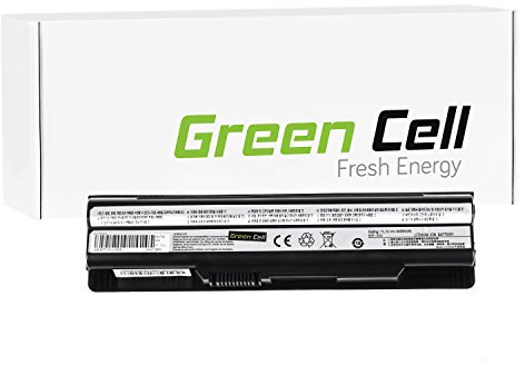 Green Cell® Akku für MSI ms-1757 Computer Laptop schwarz schwarz Standard - Green Cell Cellules 4400 mAh