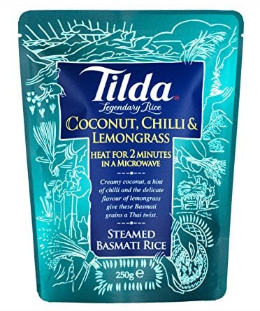 Tilda coconut chili & lemon grass rice in 2 minutes, 250g