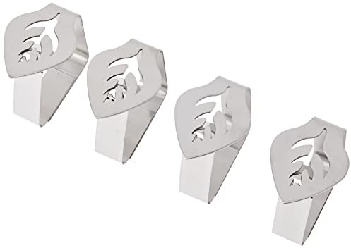 LACOR Lot de 4 Pinces de Fixation pour Nappe INOX