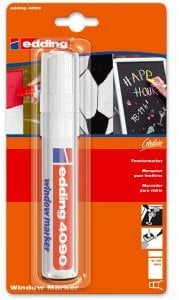 Edding 6 x Kreidemarker 4090 4-15mm weiß