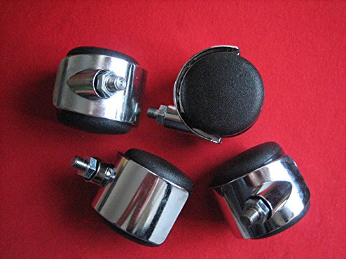 4 Stück Rollen für USM Haller Lenkrollen Möbelrolle Rolle Ersatzrolle Chrom
