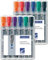 Doppelpack Staedtler 356 WP6 Flipchart-Marker Lumocolor , nachfüllbar, 2 mm, Staedtler Box mit 6 Farben