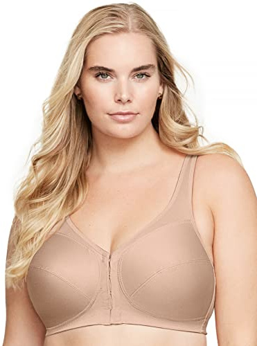 Glamorise Damen Rückenstützender MagicLift-Vorderverschluss-BH