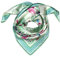 LORENZO CANA Foulard pour la femme – écharpe de 100% soie pour le printemps et l´été, carré avec les mesures de 70 x 70 cm – une sensation de luxe en vert bleu rose rouge bordeaux violet