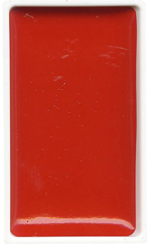 Kuretake : Gansai Tambi Japanese Watercolour : Scarlet Red : Large Pan