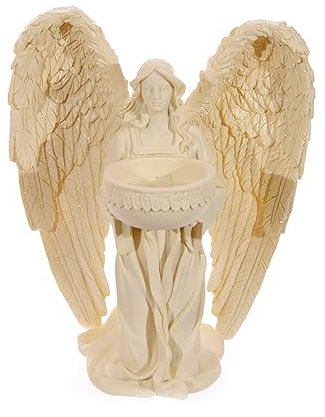 Engel auf Knie Teelichthalter 18cm