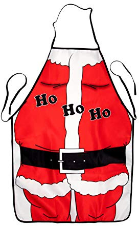 Trixes Christmas Apron Festive Xmas Dinner Santa Suit Apron