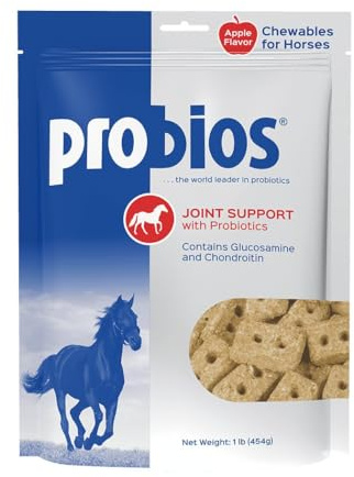 Probios Horse Treats for Hip and Joint with Glucosamine, 1-Pound