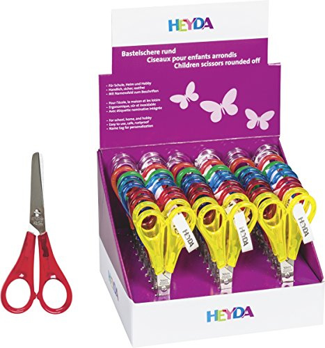 Heyda 2048084 Universalschere / Kinderbastelschere 13 cm rund)