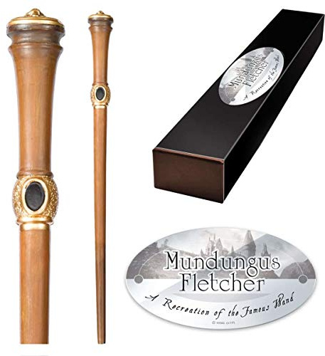 he Noble Collection - Mundungus Fletcher Character Wand - 13in (33cm) Wizarding World Wand With Name Tag - Harry Potter Film Set Movie Props Wands