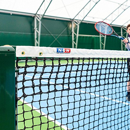 Vermont 12,8m Tennisnetze für doppeltes Tennis – geflochtenes HDPE Garn – ITF-genehmigt – in 5 Dicke und Gewichte erhältlich (3,5mm, 10kg)