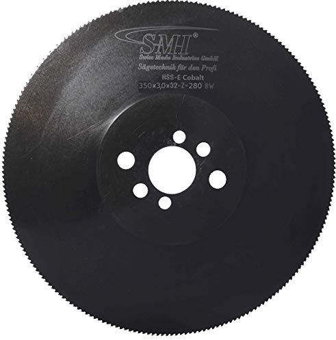 SMI Metall-Kreissägeblatt HSS-E Cobalt 350 x 3,0 x 32 mm 280 Zähne Sägeblatt Kreissägeblatt Metallsägeblatt geeignet für die Edelstahlbearbeitung