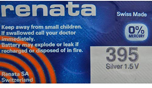 5 x Renata 395 Quecksilberfrei Uhrenbatterie 395 (SR927SW)