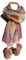 PB-SOAR Damen Strickschal Warmer Schal Halstuch mit bunten Punkten und abnehmbaren Bommeln 180 x 38cm (Beige)