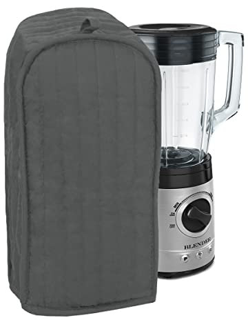 RITZ Polyester/Cotton Quilted Blender Appliance Cover, Dust and Fingerprint Protection, Machine Washable, Graphite Grey