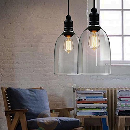 plafond en verre abat-jour Vintage Edison industrielle Retro Suspension industrial Plafonnier E27 Ceiling Pendant Lampe Edison
