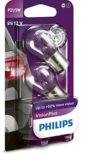 Philips 681454 VisionPlus 60% P21/5W, 12 V, Set de 2