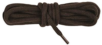 BERGAL 1 Paar Schnürsenkel Dunkelbraun - rund - Kordel - extra dick - Ø 4,5 mm (150 cm)