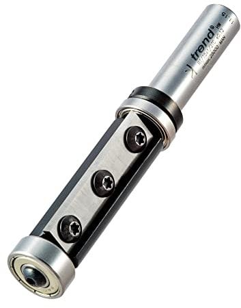 Trend Professional Rota-Tip Double Guided Two Flute Router Cutter, 1/2 Inch Shank, 19.1mm Cut Diameter & 50mm Cut Length, RT/75X1/2TC