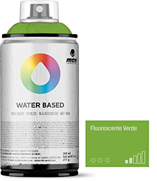 Montana Colors MTN Water Based Verde Flúor, Spray 300ml