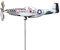 Gartenstecker Metall Flugzeug Windspiel Windrad Wetterfest Gartendeko Garten Gartenstab Bodenstecker Windskulptur Flugzeug Windmühle Dekoration Flugzeug-Windspinner Für Balkon, Garten, Rasen, Terrasse