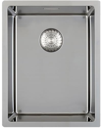 CAPP34R10 3D Spüle Spülbecken Einzelbecken Unterbau ab 400 mm Edelstahl