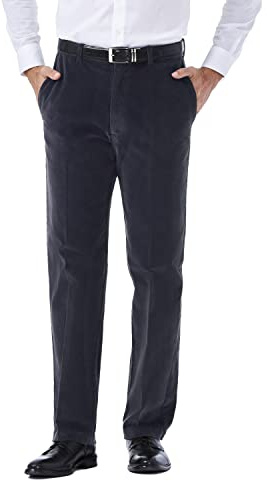 Haggar Men’s Classic Fit Premium Stretch Corduroy Pant Dusk
