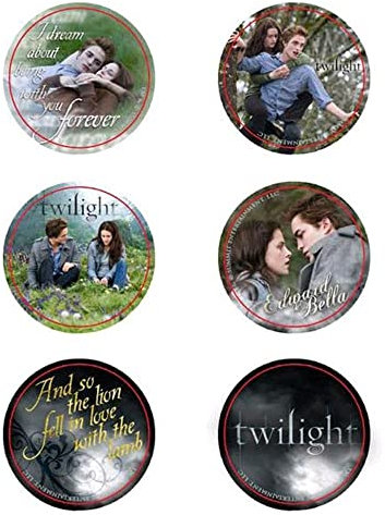 Twilight - Pin Set of 6 Style E Edward & Bella