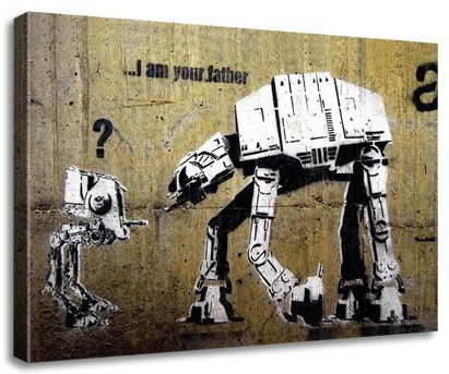 Banksy Star Wars, gerahmt A1 (76,2 x 50,8 cm)