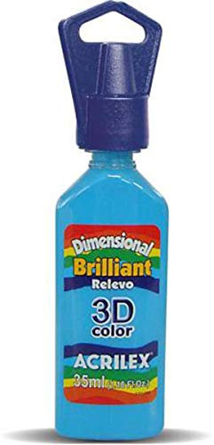 Acrilex Dimensional RELIEV Paint BRILLIANT-35ML, Azul, 35 ml (Paquete de 1)