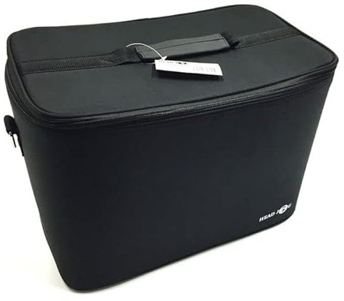 Head Jog Large Black Beauty Hairdressing Equipment Bag for Hair & Barber Storage for Travel Or Salon Use. Hairdressing Kit Bag with Straps & Storage Pouch for Scissors, Brush & Accessories (Large)