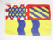 AZ FLAG - Drapeau Saône-et-Loire - 45x30 cm - Pavillon Département Français - Bourgogne 100% Polyester Avec Deux Cordelettes - 20g