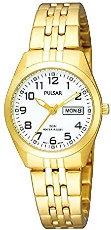 Pulsar Quarz Damen-Uhr Edelstahl mit Metallband PN8002X1