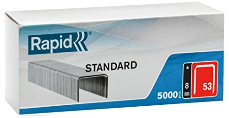 Rapid 40108658 Heftklammern 53/8mm Standard, verzinkt, 5000 Stück