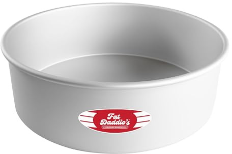 Fat Daddio's PRD-124 Round Cake Pan, 12 x 4 Inch, Silver