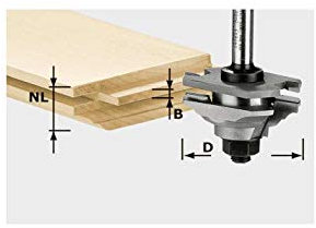 Festool Profile Tongue Cutter HW S8 D46 x D12-FD