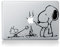 Macbook Air 11 13, Macbook 13 inch decal sticker (autocollant) Snoopy Camp Fire Apple Laptop