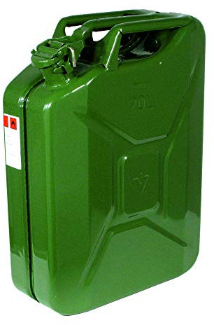 Benzinkanister 20 Liter, Grün, TÜV-Bauartprüfung/UN-Zulassung