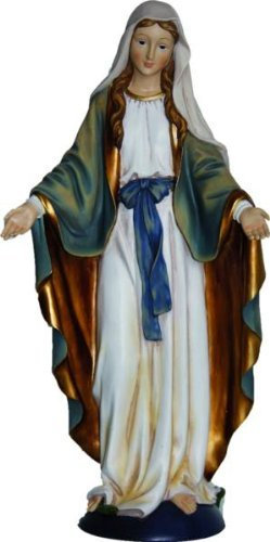 Madonna Immaculata, blau/weiß, Höhe 30cm