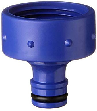 TATAY Nez de Robinet Femelle 1 Top Line, Connecteur Universel pour Tuyau d'Arrosage, Protection solaire, Installation facile, Bleu