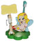 alles-meine.de GmbH Zahnputzuhr/Zahnbürstenhalter - Fee/Elfe/Prinzessin mit Stern - mit Sanduhr + Zahnbürste - aus Holz - für Kinder/zum Zähneputzen für 1 Minute - Badezi..