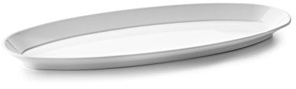 Lacor-Plat à Poisson Mélamine Classique 57 x 22 cm Blanc