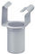 INEFA Ugello di uscita, a forma di scatola in plastica, prese sospese, accessori per grondaie, scarico a tetto 68/50mm grigio