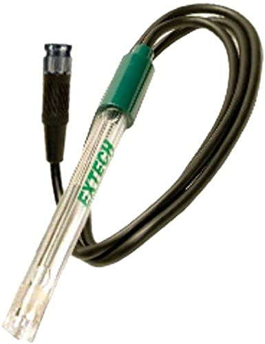 Extech 6015WC Waterproof pH Electrode with Cable for PH220-C | 4-wire waterproof connector, glass bulb, auto temp compensation (Pt-100), 39in cable, 0-14 pH