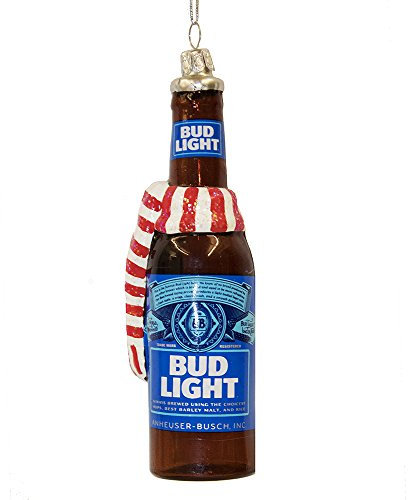 Budweiser Bierflasche mit Schal-Ornament, 12,7 cm
