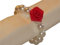 10 Perlen Serviettenringe Hochzeit Taufe Kommunion Konfirmation Verlobung SR6 weiß rot