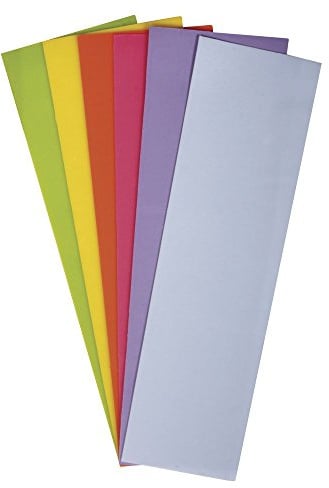 Rayher 31494000 Verzierwachs, Frühlings-Töne, Set 6 Verzierwachsplatten, je 20 x 6,5 cm, Wachs zum Kerzen verzieren, Kerzenwachs, Wachsfolie